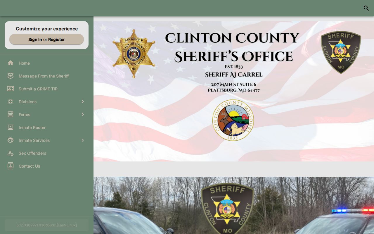Official Clinton County released inmate search entry from the sheriff